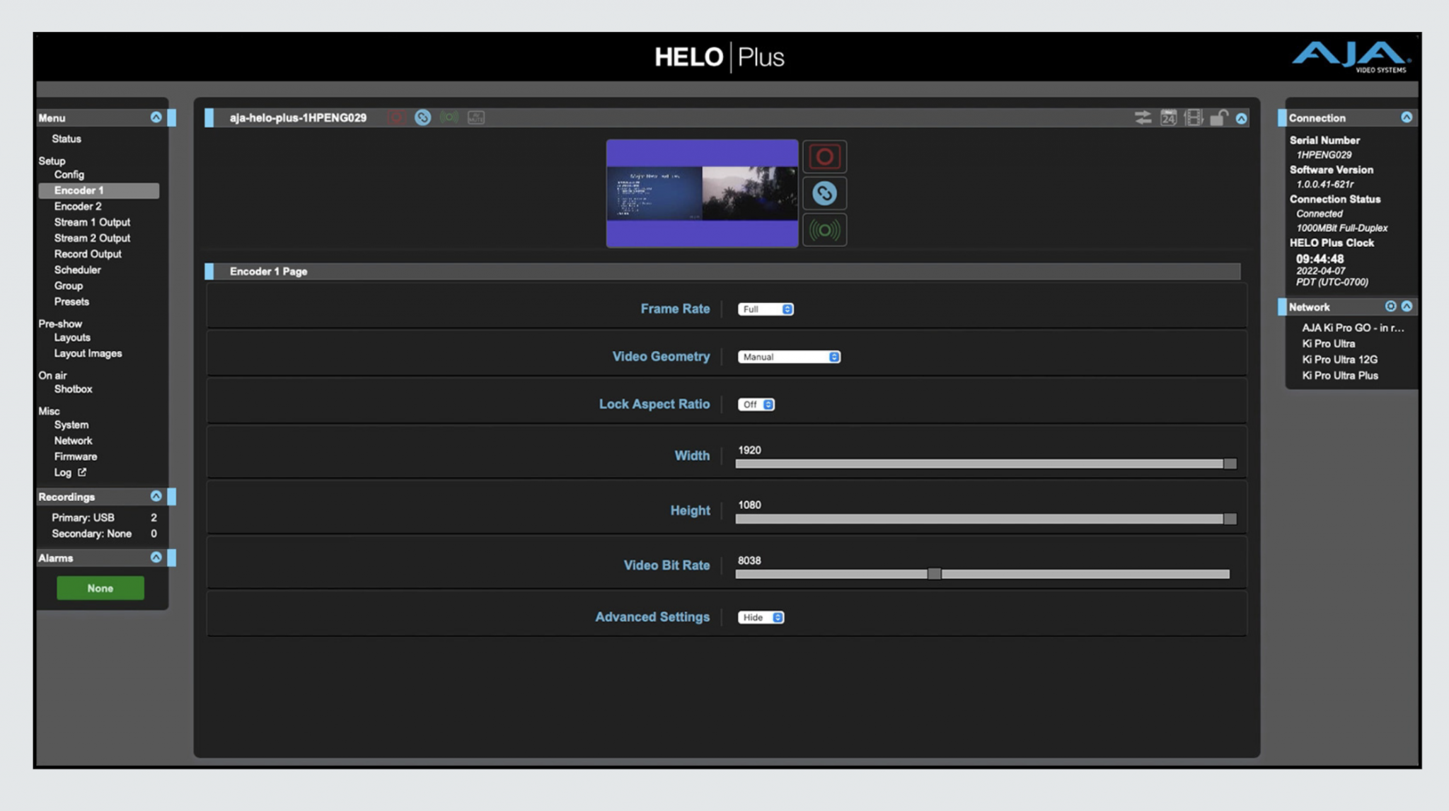 Aja Helo Plus Advanced H Streamer Recorder Newsshooter