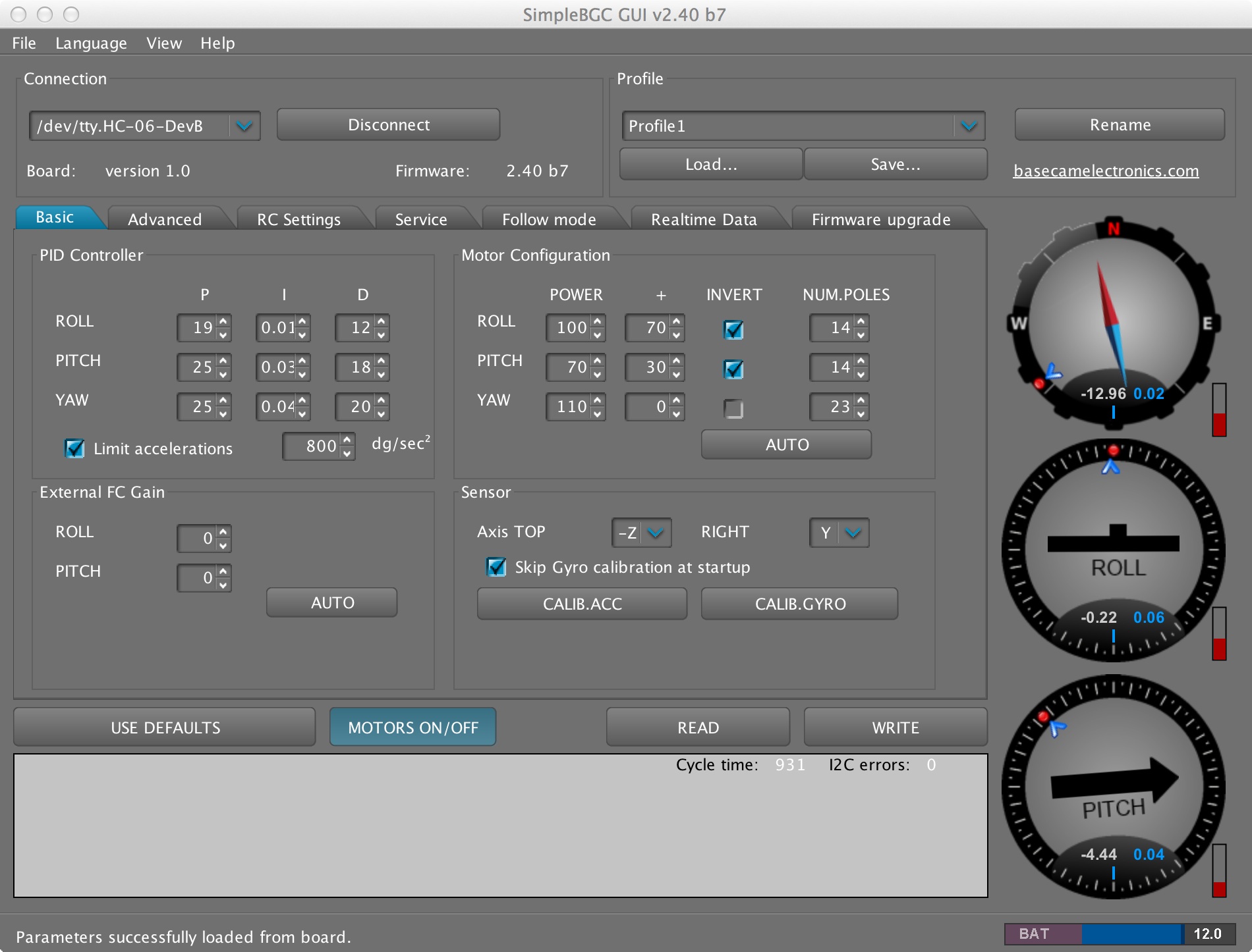 Parameter Remote Controller