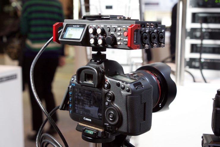 Interbee 2015: Tascam DR701D audio recorder with timecode input