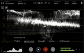 Waveform on Video Assist 4K