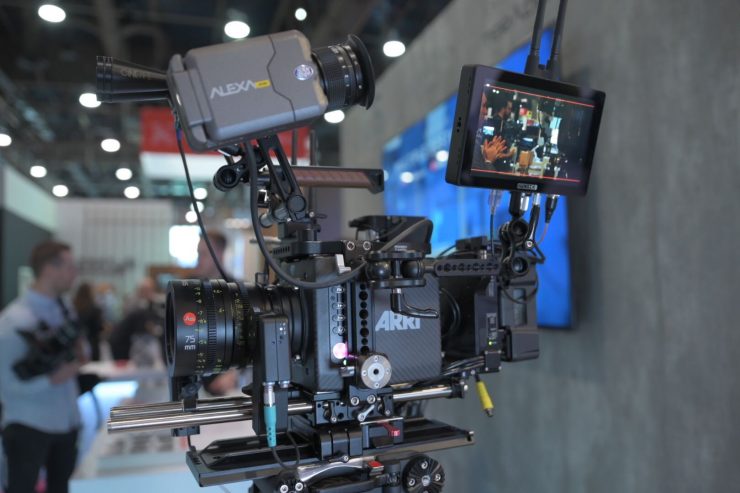 The SmallHD Cine 7 mounted on an ARRI Alexa Mini