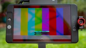 Teradek ACE 500 Test Pattern on screen