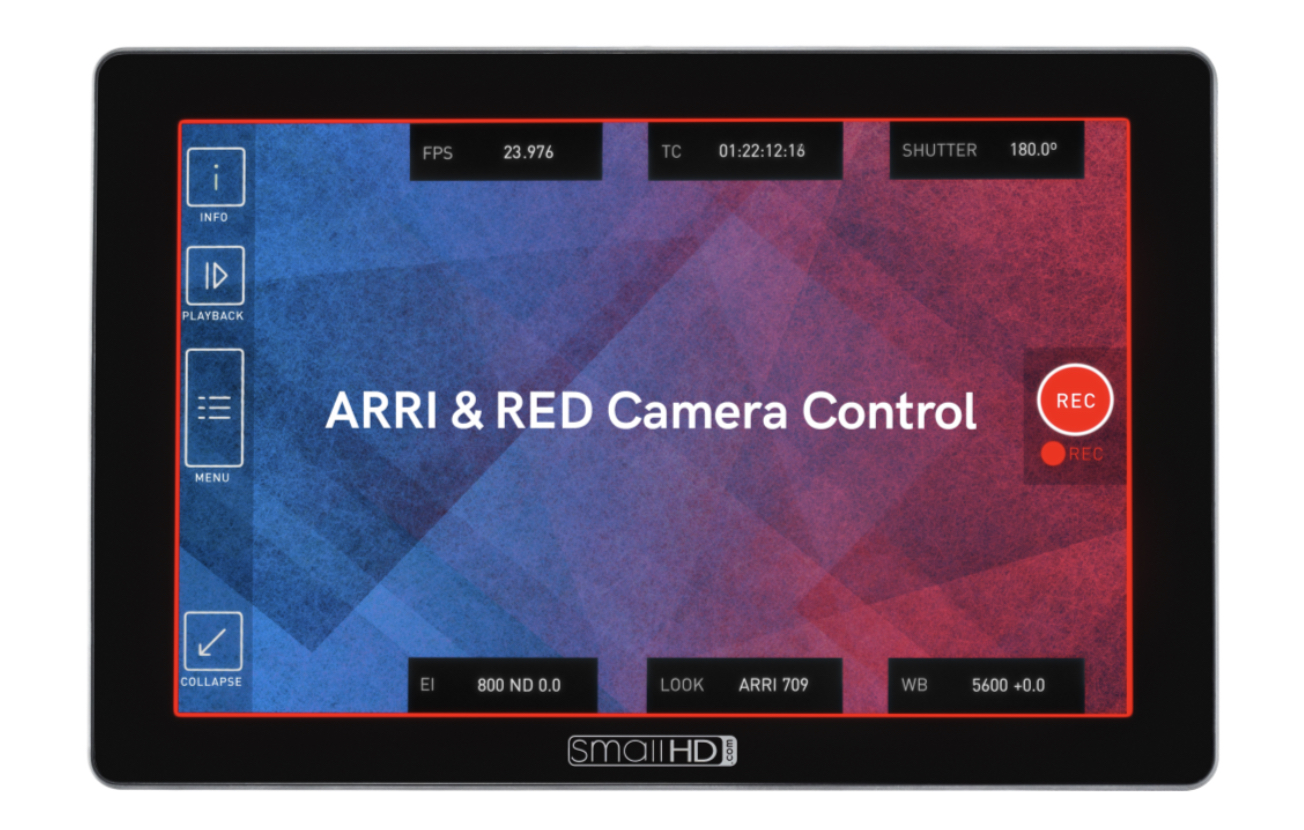 SmallHD Cine 7 monitors now include RED & ARRI Camera Control for 