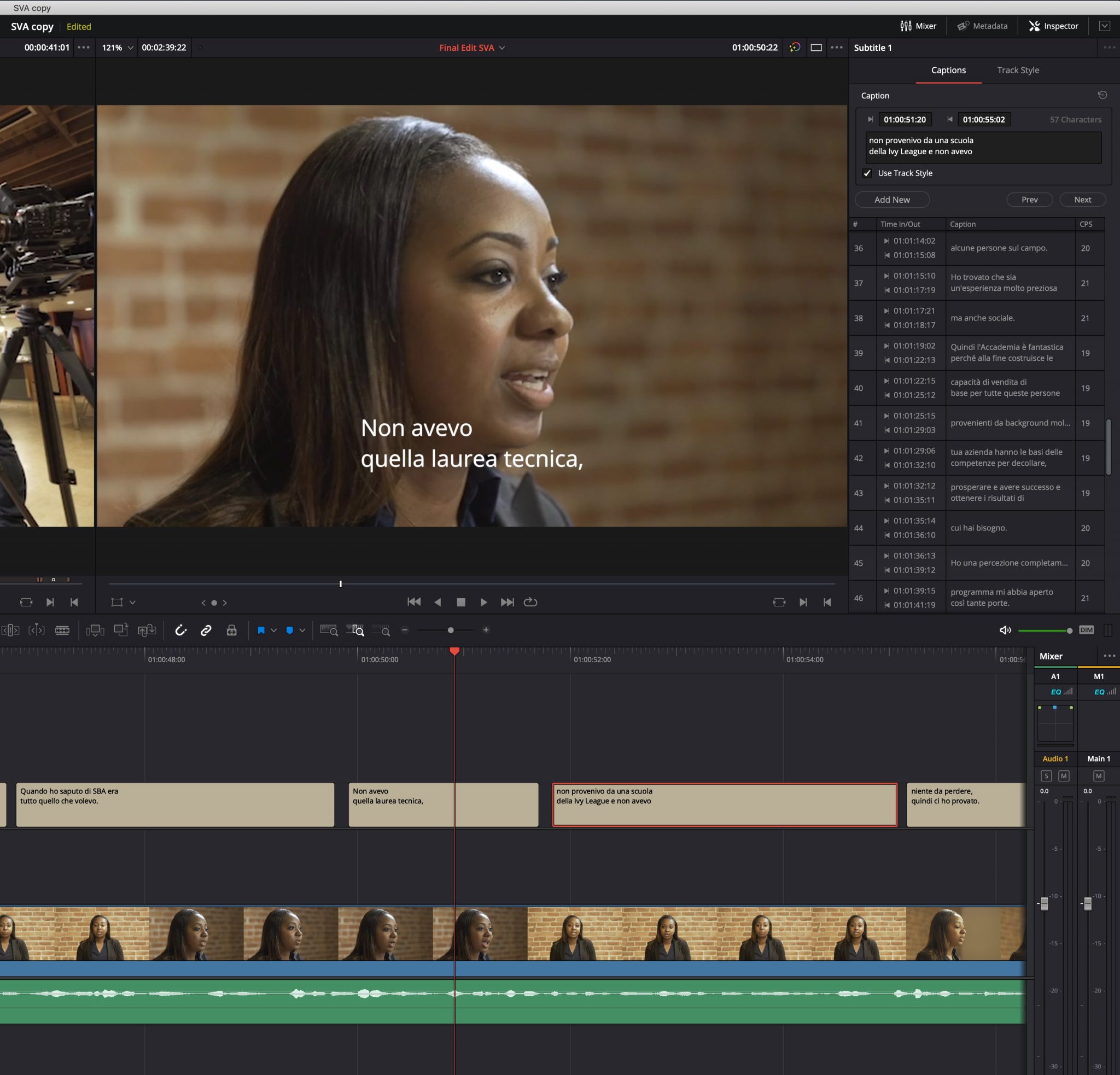 davinci resolve add text to clip