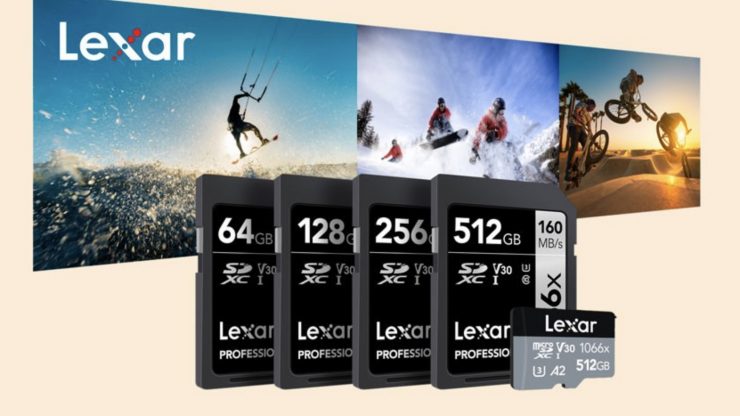 Lexar Professional 1066x 512GB MicroSDXC UHS-I Card with SD
