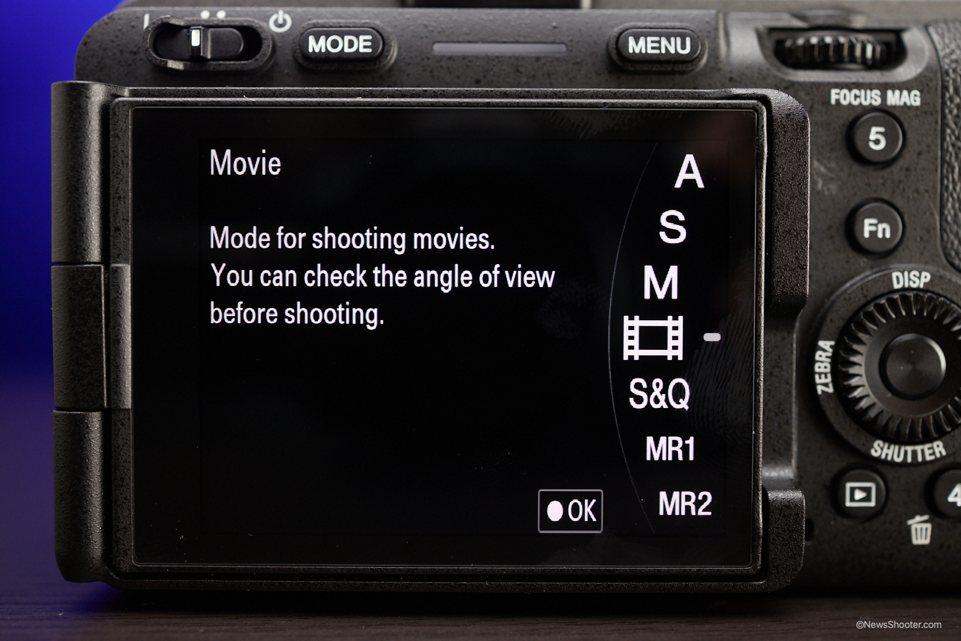 sony fx3 menu