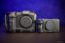 Sony FX3 Canon C70 side by side