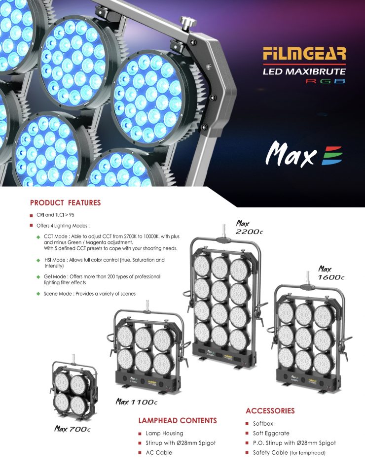 RGB Max Par Style LED Floodlights - Newsshooter