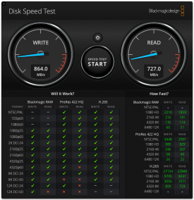 DiskSpeedTest 1TB EX