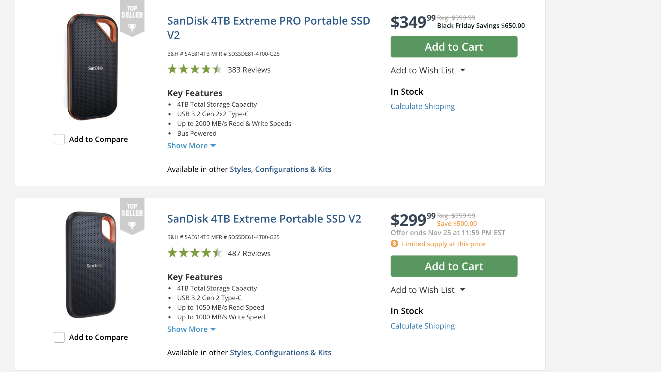 SanDisk 4TB Extreme PRO Portable SSD V2