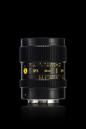 Cooke SP3 32mm Vertical on Black