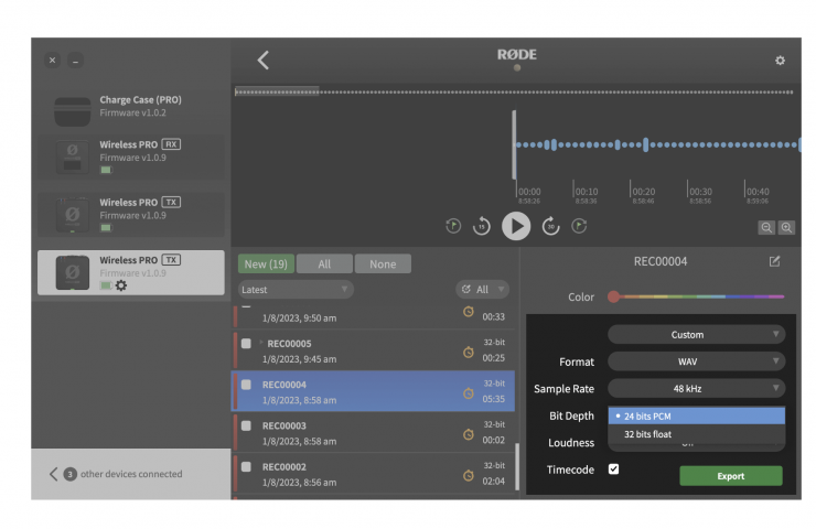 RØDE Wireless Pro System With 32-bit float recording and timecode -  Newsshooter