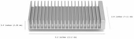 owc express 1m2 side measurements n6edva