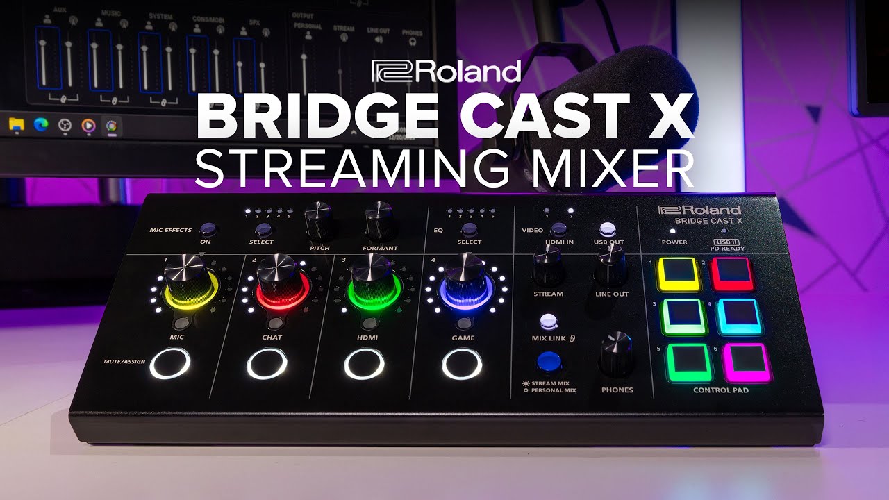 Roland BRIDGE CAST X Dual Bus Streaming Mixer & Video Capture Device -  Newsshooter