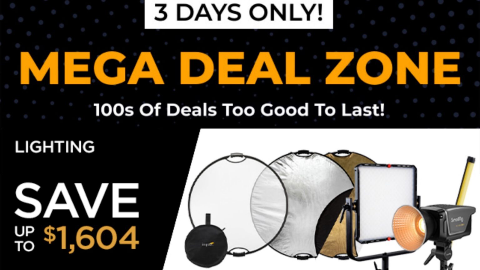 B&H MEGA DEAL ZONE SALE– Lights - Newsshooter