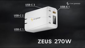 Zeus The Worlds First Mini 270W GaN Charger NOW SHIPPING ON INDIEGOGO